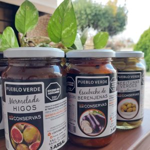 Berenjenas escab. condimentadas 360 cc - Coop Pueblo Verde