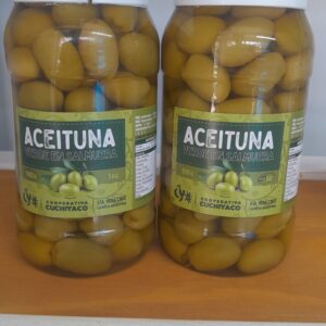 Aceitunas verdes x 500 gr. Cuchiyaco - Coop. Germinar