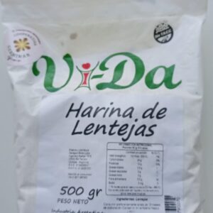 Harina de lentejas x 500 gr Vida - Coop. Germinar